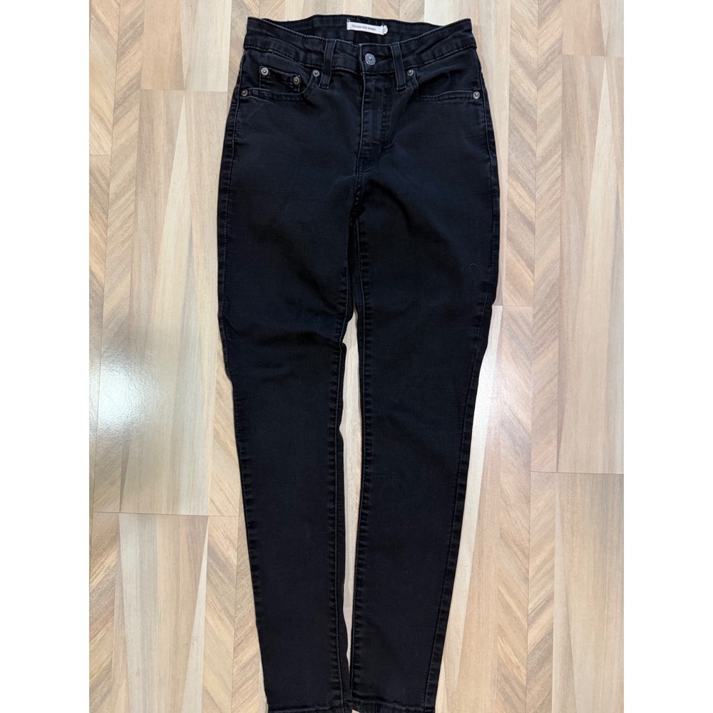 Levi's 721 High Rise Skinny Black Jeans Women's Size 26 - Picture 6 of 9